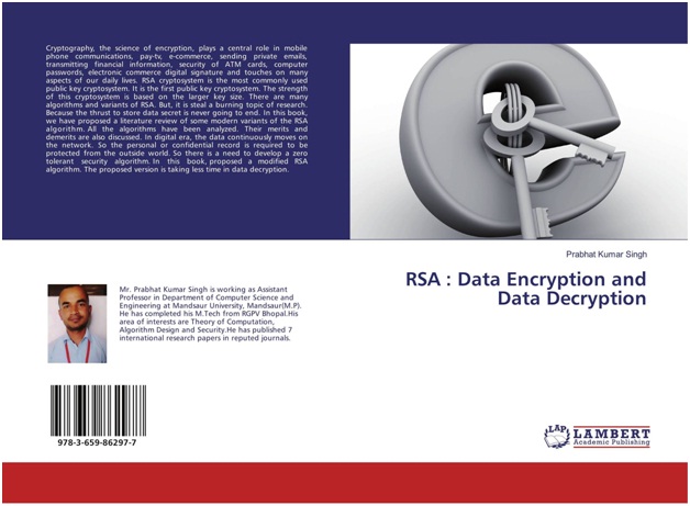 RSA : Data Encryption and Data Decryption RSA : Data Encryption and Data Decryption