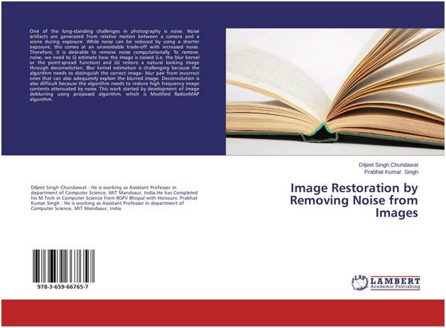 Image Restoration by removing noise from images Image Restoration by removing noise from images