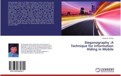 RSA : Steganography :A Technique for Information Hiding in Mobile