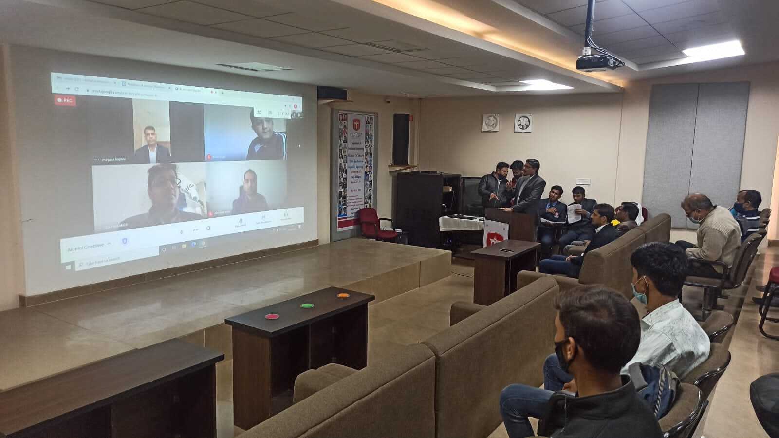 e-Alumni Conclave-2021 on “Career Opportunities in Europe after Engineering” organized for the current students of the university